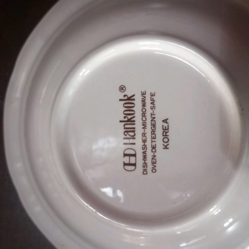 Vintage salad plates used, set of 3 different sizes