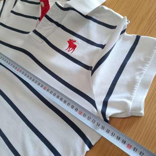 Abercrombie & Fitch Muscle Stripes Polo Shirt XXL like new