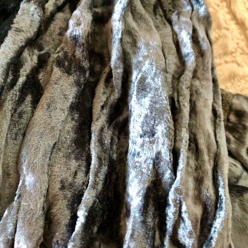 Velvet boho scarf 2 ways like new, black and gray