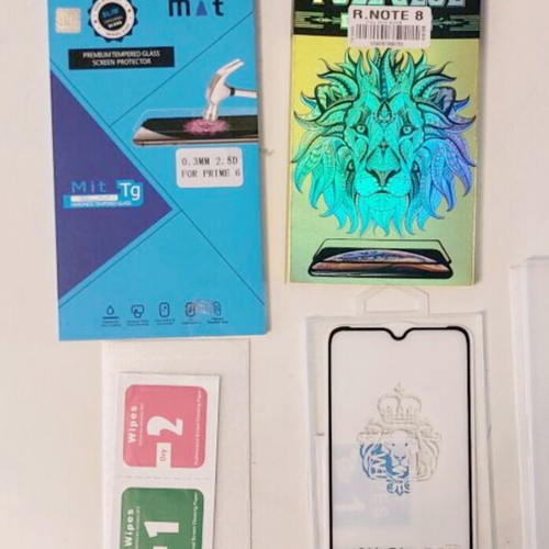Tempered Glass Screen Protectors for Xiaomi Redmi Note 8 and Prime 6 new