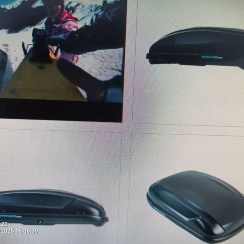 Universal Bermude 200 Roof Box like new with or without bars