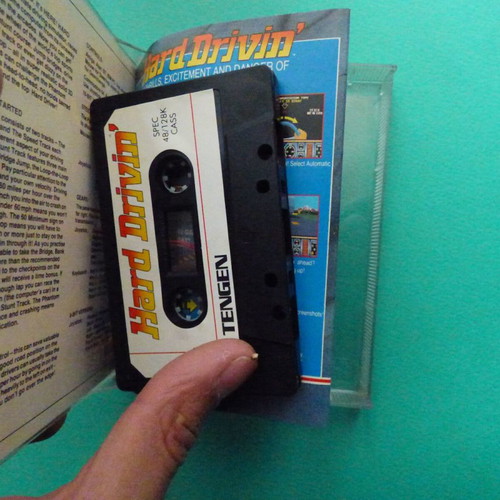 Domark Hard Drivin cassette for ZX Spectrum used