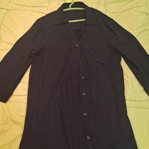 Long shirt black like new, size S
