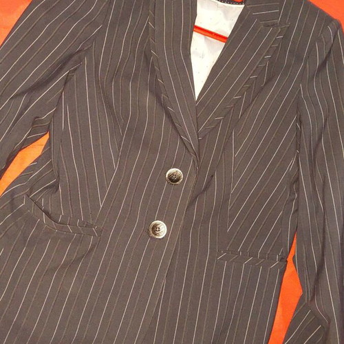 Marks & Spencer women's blazer dark blue striped, like new, size 16