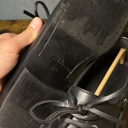 Zara Smart Deck Shoes, black, size 45