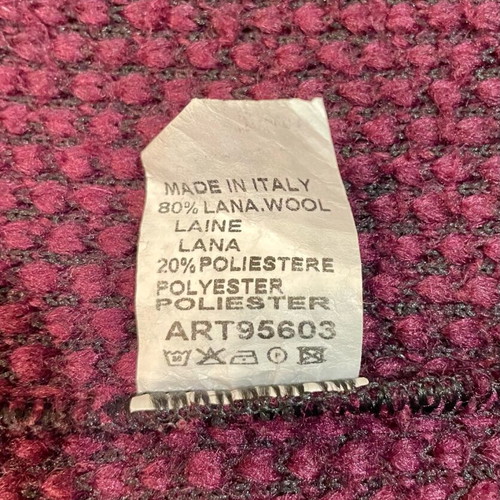 Sunny Studio women's wool coat burgundy like new, open front