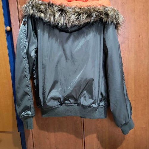 BSB women's jacket like new, size M, khaki with orange lining