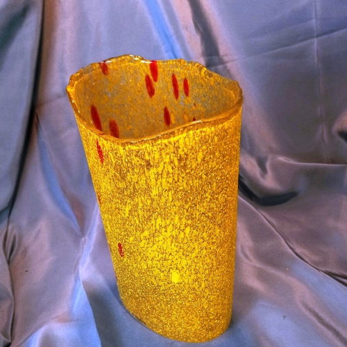Kosta Boda Chicko 49606 Bertil Vallien Art Glass Vase 21cm like new