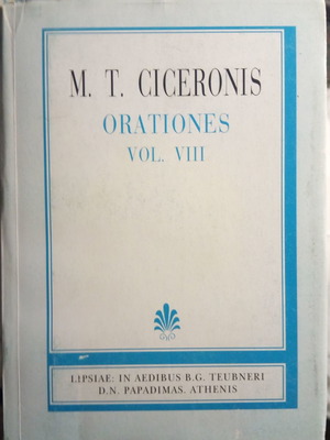 M. T. Ciceronis Orationes vol. VIII used, very good condition