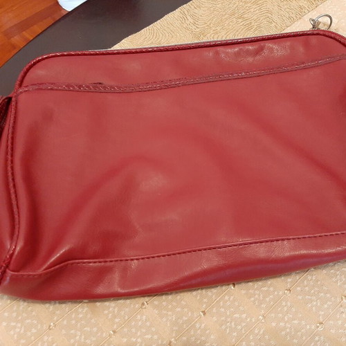 Red toiletry bag new