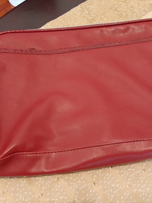 Red toiletry bag new