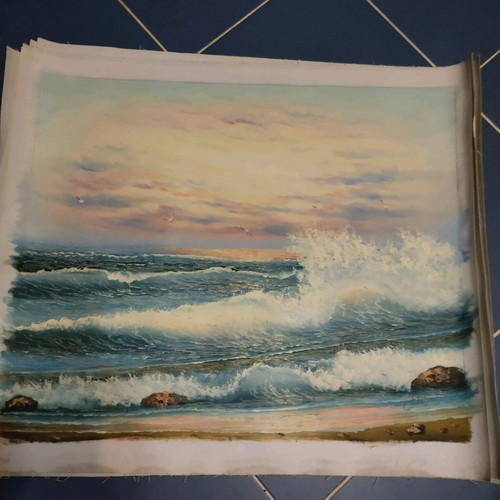 Oil painting on canvas like new, sea 50x60