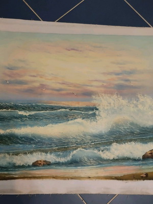Oil painting on canvas like new, sea 50x60