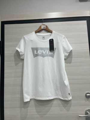 Levis women's short-sleeve blouse new, white, size L