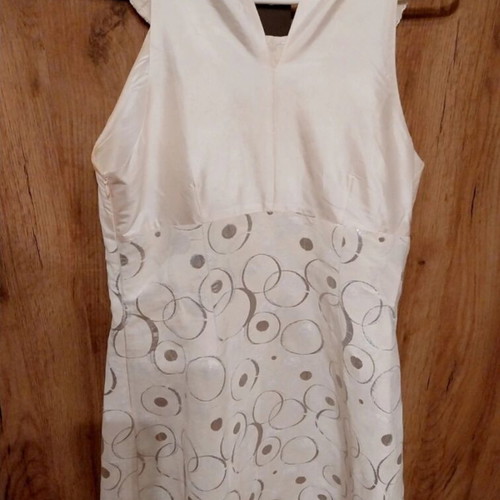 Vitsio silk dress with embroidered beads, size M