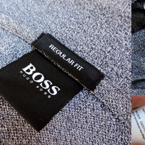 Hugo Boss Paddy men's grey polo shirt, size L, 100% cotton