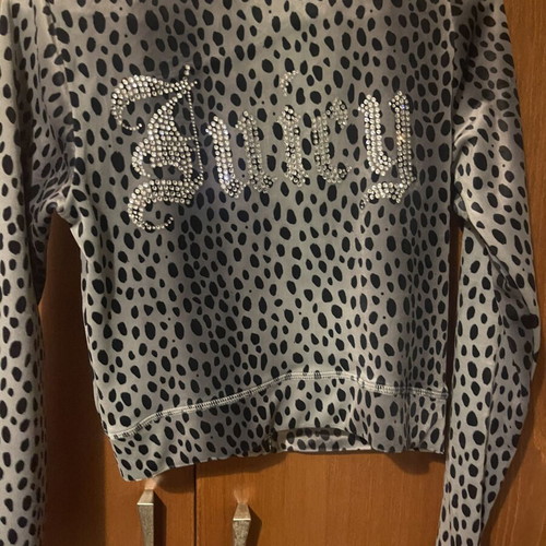 Juicy Couture Grey Leopard Velvet Set New XS Size