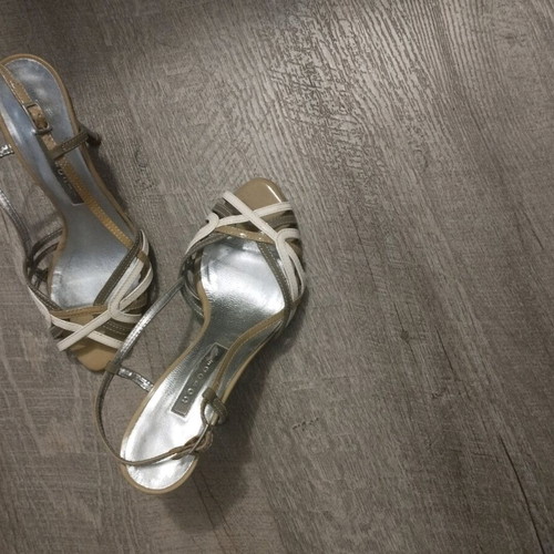 Cosodei leather sandals like new, grey and beige, size 36