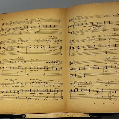 Lodoletta sheet music used, Pietro Mascagni