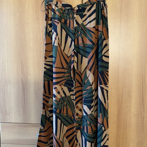 Molly Bracken colorful wide-leg pants new, viscose fabric