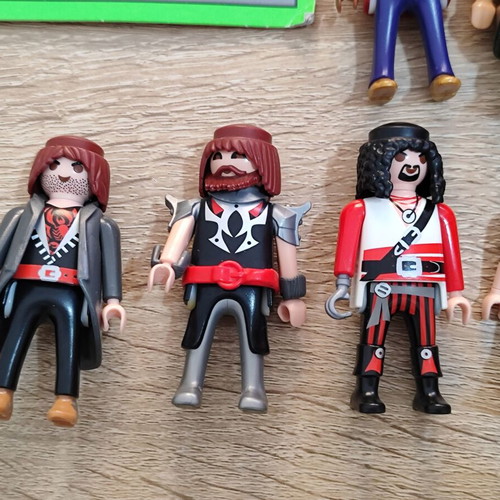 Playmobil male figures used, all together