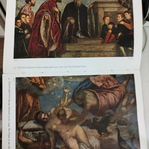 Art book used with 24 paintings from the National Gallery London 1959