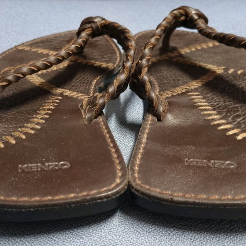 Kenzo leather sandals brown like new, men's size 40