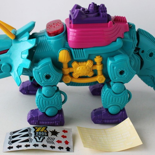 Vintage 90's Dino Gondors Triceratops Dinosaur Toy Figure Yung Lo Taiwan new