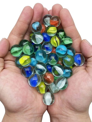 Glass marbles pack of 50 new