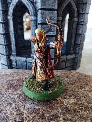 Lord of the Rings Haldir metal miniature handpainted, used