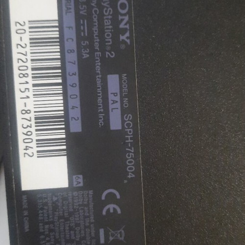 Sony PlayStation 2 SCPH-75004 console like new
