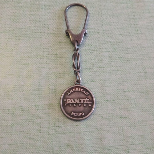 Santé Vintage Double-Sided Metal Keychain 1990s used