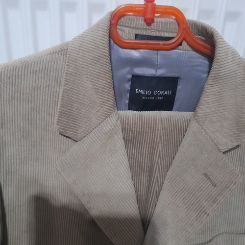 Emilio Corali men's corduroy suit like new, beige