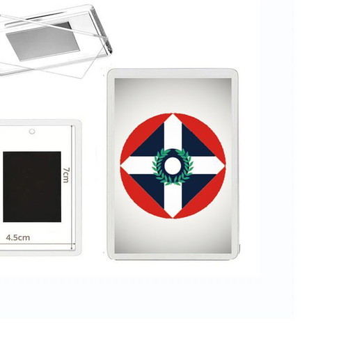 LAOS Greek Political Party Magnet with Acrylic Photo Frame