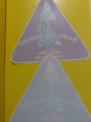 Αυτοκόλλητα αυτοκινήτου Baby On Board Lapin House καινούργια