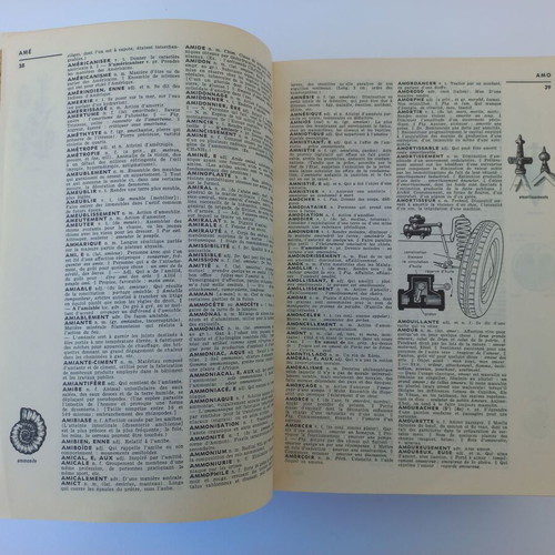 Petit Larousse used encyclopedia 1962, French language