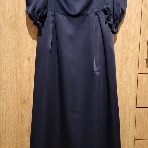 Satin dress like new, blue, size L