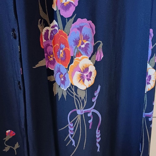 Foxylady summer dress size small like new, black multicolor