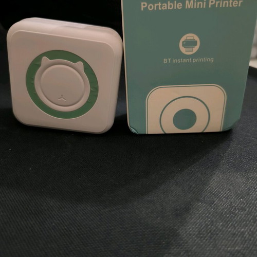 Portable mini printer new, inkless with black and white printing