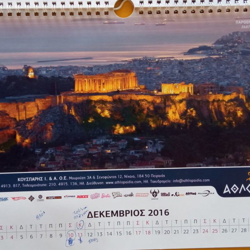 Illustrated calendar 2016 used