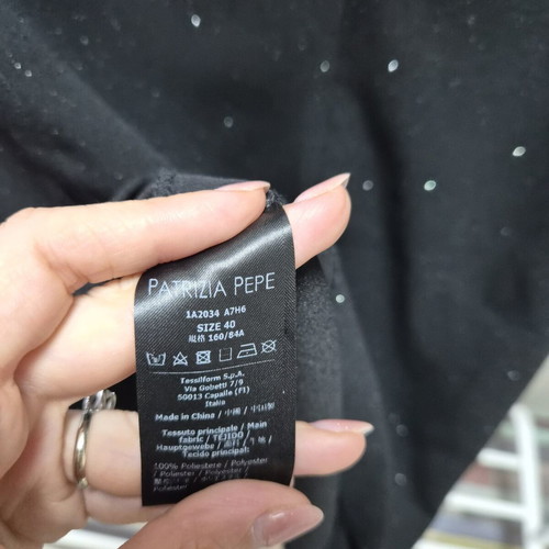 Patrizia Pepe black dress new with tag, size S