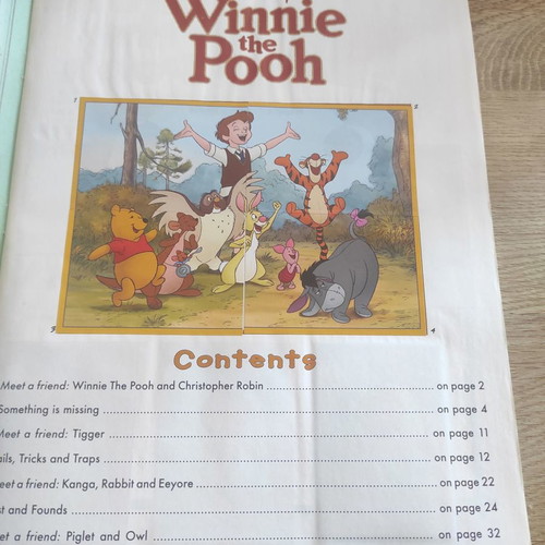 Panini album Winnie the Pooh used with poster and fabric stickers