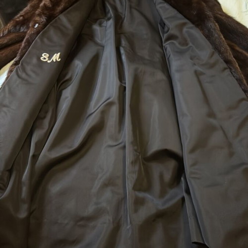 Brown Long Mink Fur Tzelalis Like New