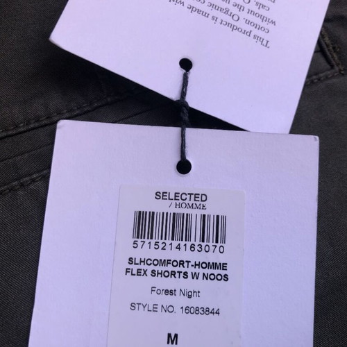 Selected Homme Chino Short new, men's size M, green