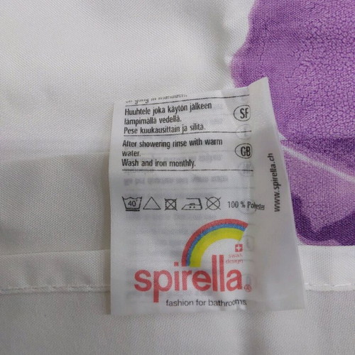Spirella shower curtain and bath mat set used in very good condition