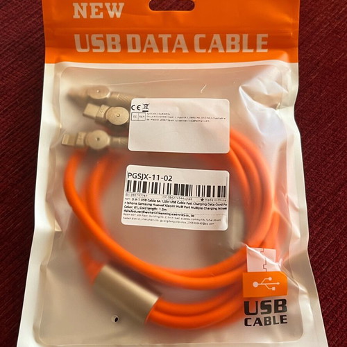 3 in 1 USB Charging Cable 120W new
