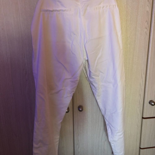 H&M women's pants used, white, size M