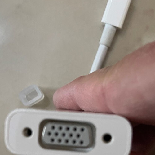 Apple MB572 Mini DisplayPort to VGA Adapter like new, white
