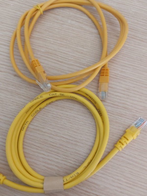 Καλώδια δικτύου Ethernet RJ45 2 τεμάχια 1,5μ καινούργια