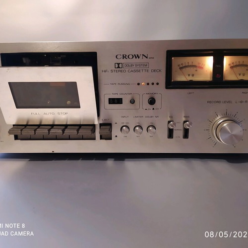 Crown CTD 2200 cassette deck used, 4-channel, 2-head, 1977